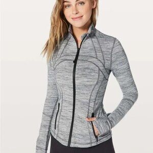 Lululemon Define Jacket Grey Striped Size 10